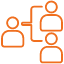 orange icon group of people