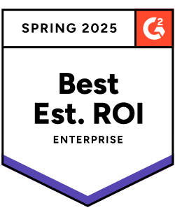 G2 Best Estimated ROI Spring 2025 for Paycor