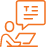 person using laptop icon